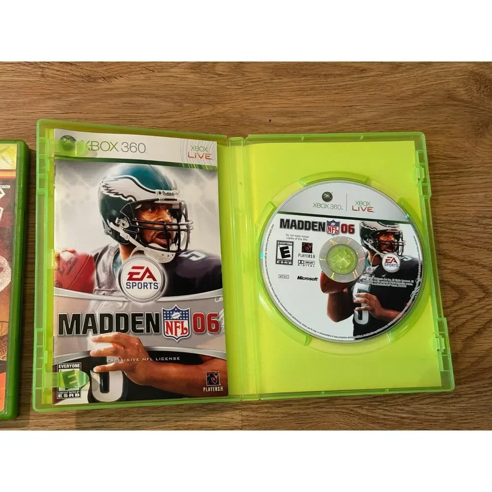 🎮 Xbox Game Lot of 2 Complete CIB Madden NFL 06 Xbox 360 & NBA Street V3